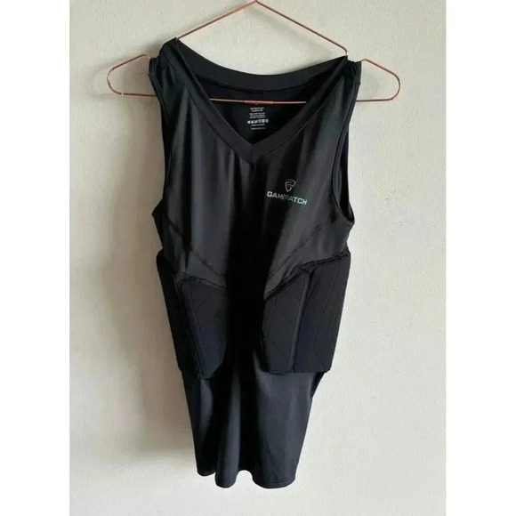 Gamepatch Sleeveless Padded Compression Top Upper Body Support Black Sz S/M - Picture 1 of 6